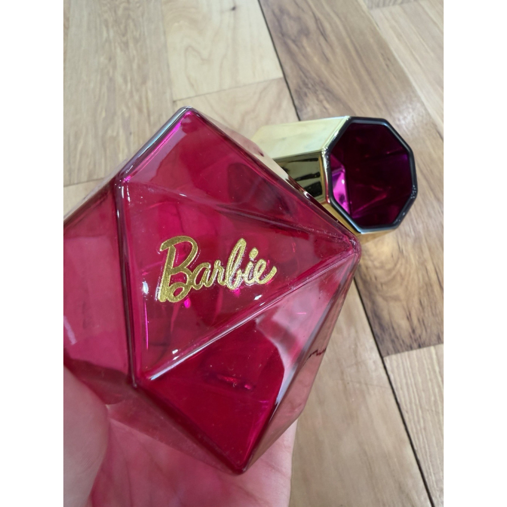 Barbie X Dragon Glass Tumblers Pink And Gold Diamond Shape Cocktail Glasses NWOT - Picture 2 of 4